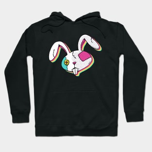 Colorful Head Bunny Hoodie